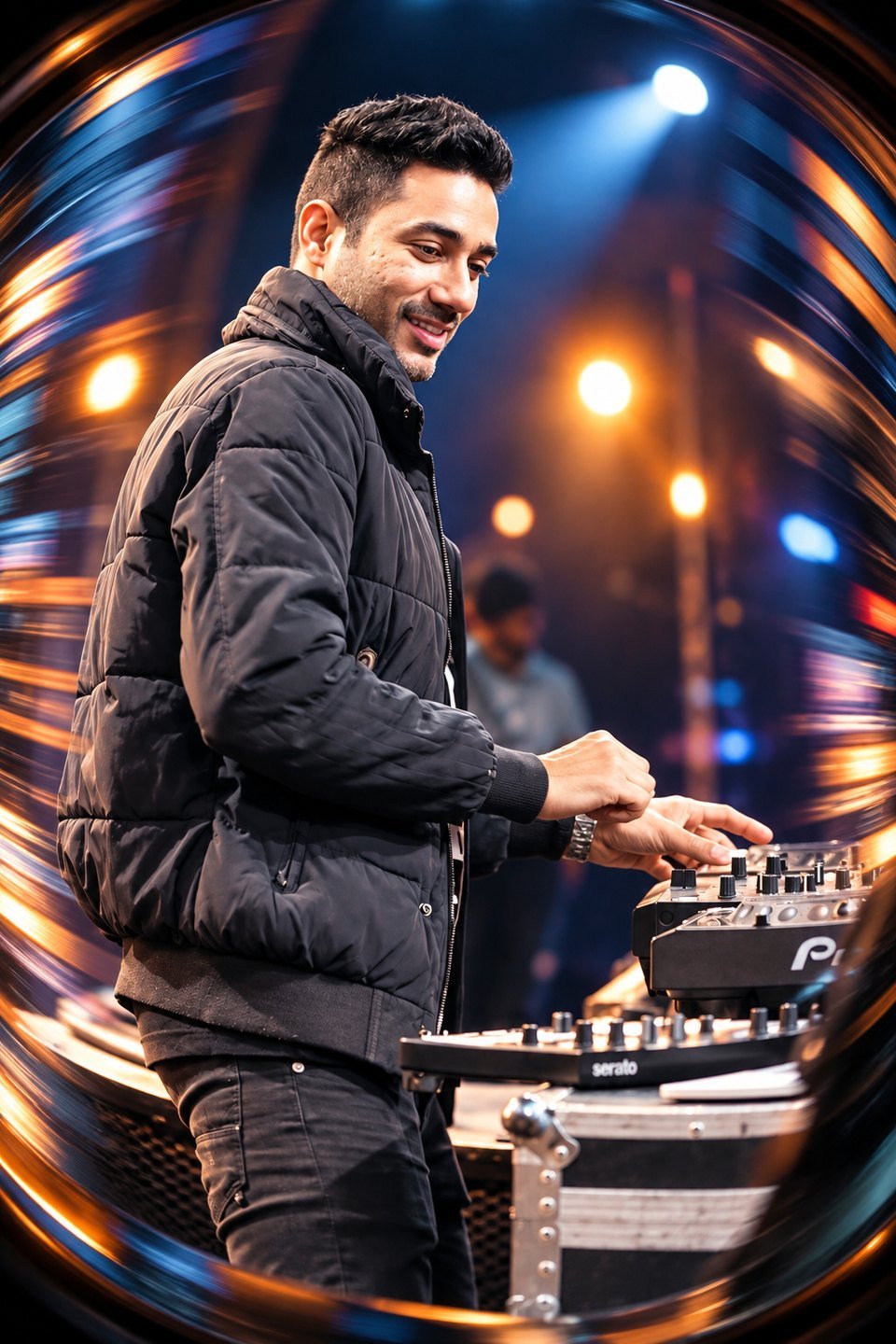 DJ artist on a live stage — The Kabir Company DJ artist on a live stage organized by The Kabir Company