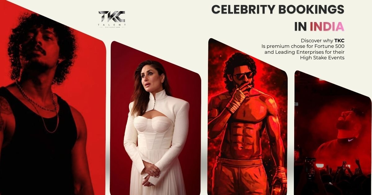 Celebrity booking India — Bollywood star on stage at a corporate event by TKC Talent