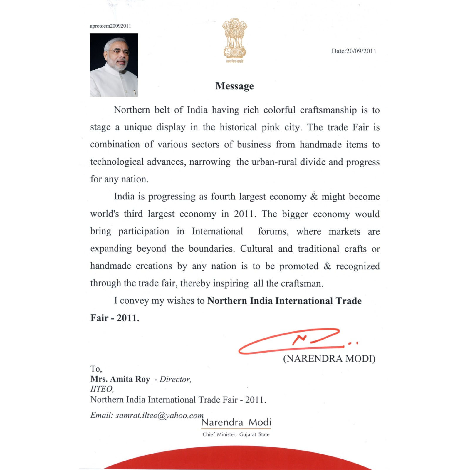 Shri Narendra Modi — Prime Minister of India Shri Narendra Modi, Prime Minister of India, with TKC leadership