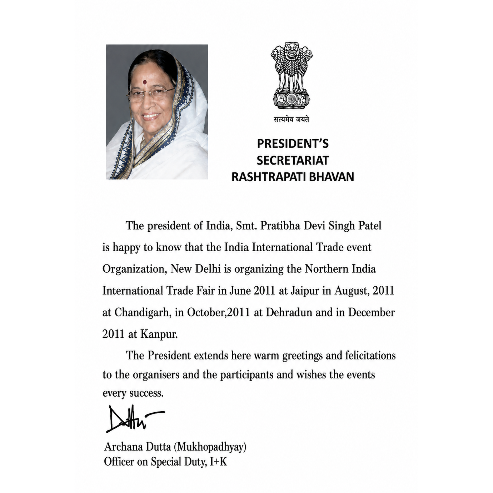 Smt. Pratibha Patil — President of India Smt. Pratibha Patil, 12th President of India, hosted by The Kabir Company