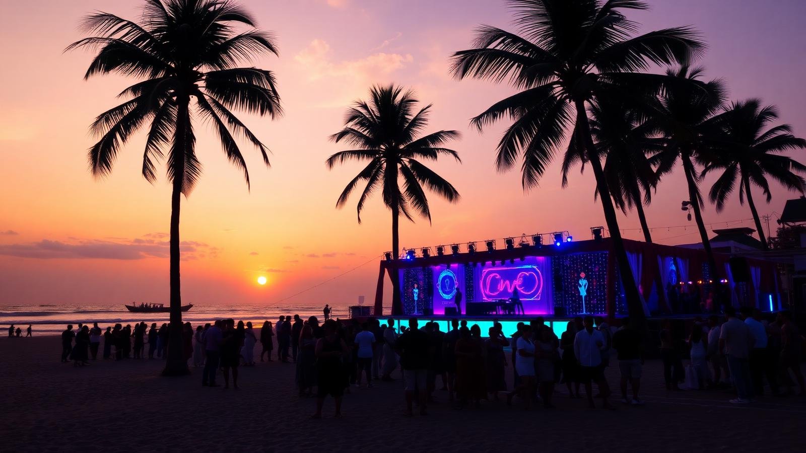 Celebrity booking in Goa — TKC Talent event stage with premium production