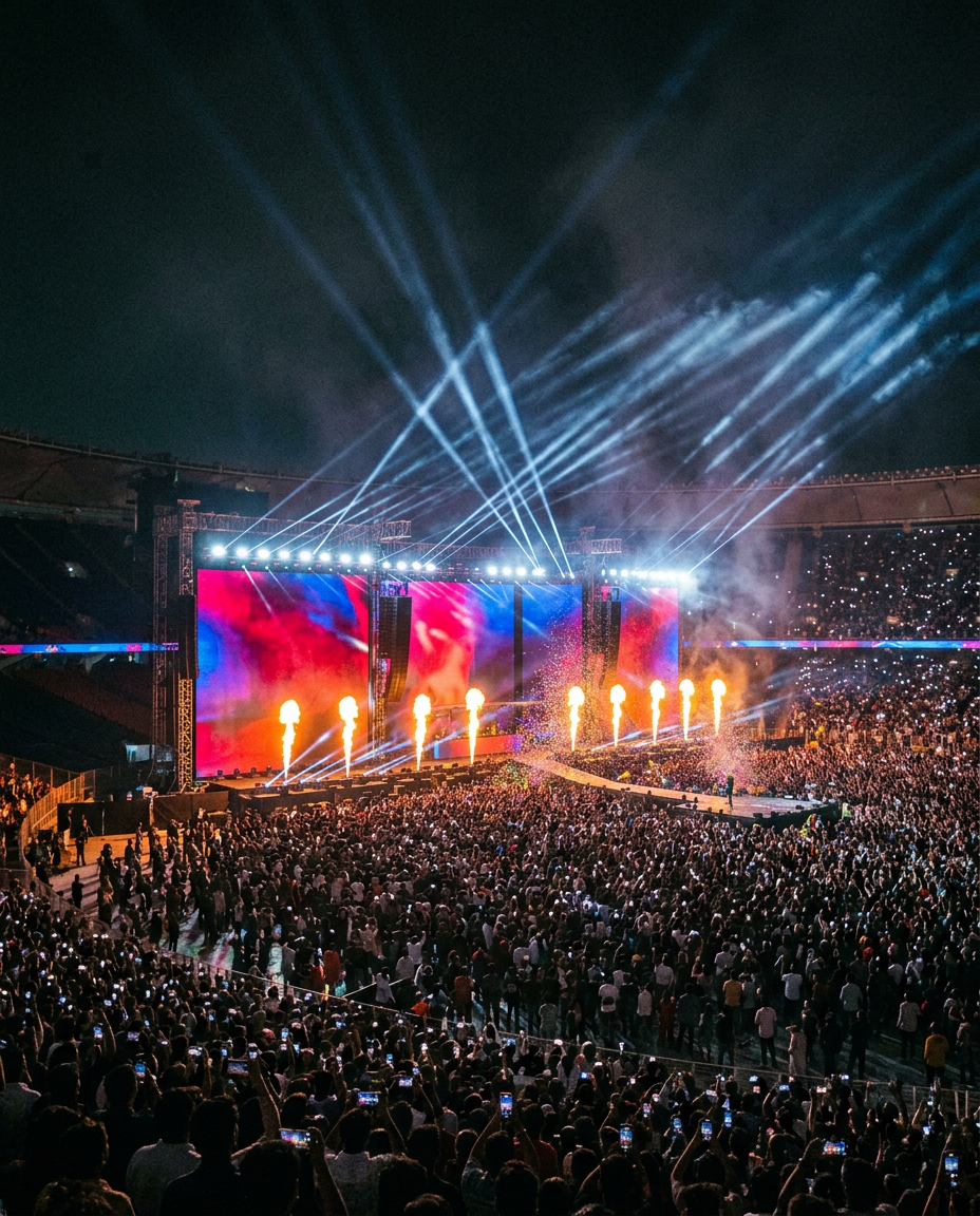 Concert stage production for Arijit Singh — TKC Talent