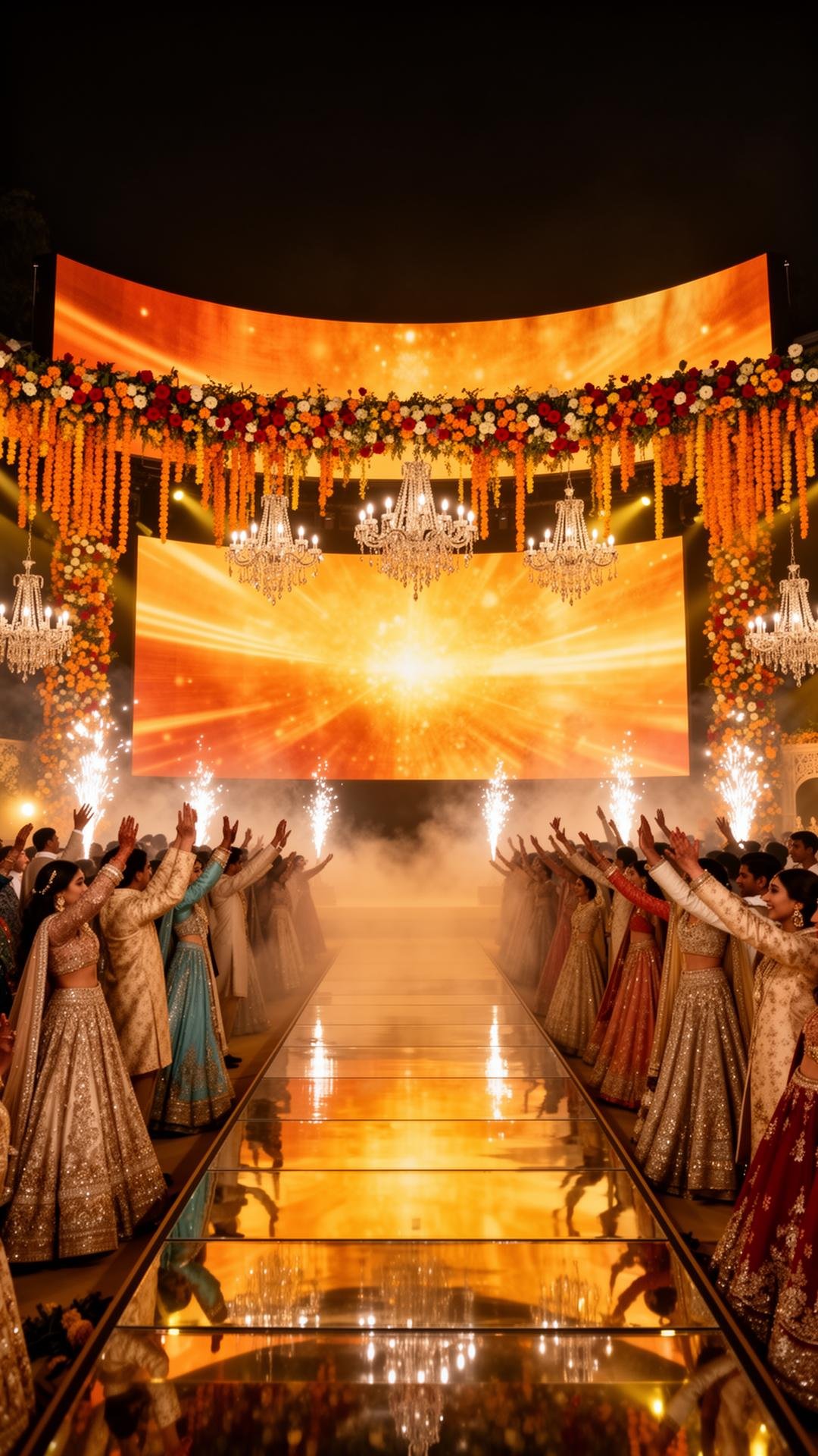 Wedding sangeet stage where Arijit Singh performs — TKC Talent production